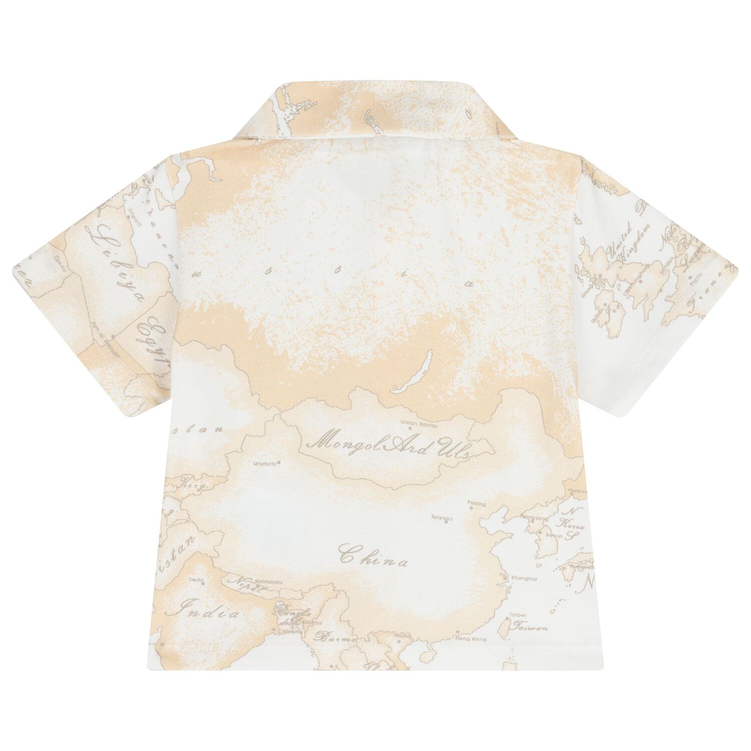 White & Beige Geo Map Babygrow Gift Set, 1, hi-res
