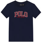 Boys Navy Logo T-Shirt, 1, hi-res