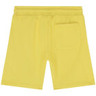 Boys Yellow Logo Shorts, 5, hi-res