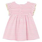 Baby Girls White & Pink Floral Dress, 1, hi-res