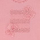 Girls Pink Bow T-Shirt, 2, hi-res