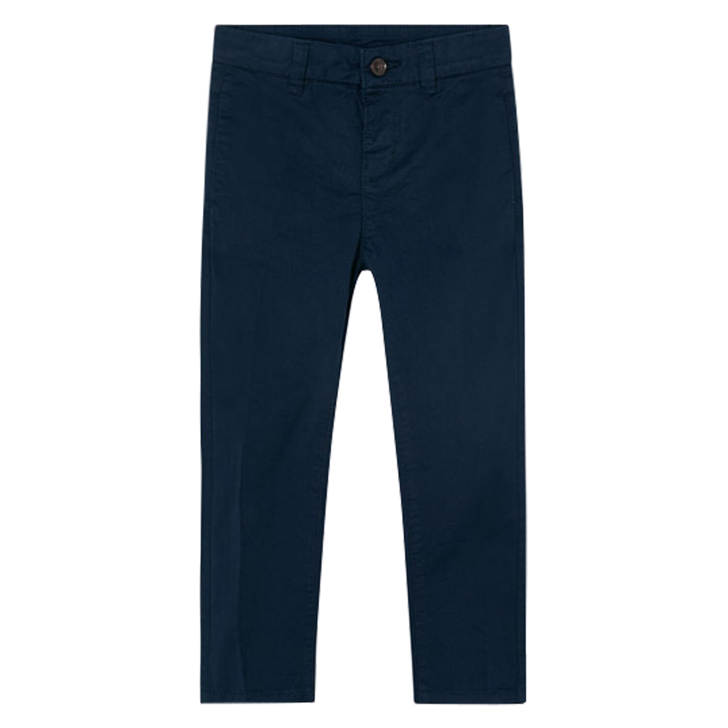 Boys Navy Chino Trousers, 1, hi-res