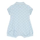 Baby Boys Blue GG Logo Romper Gift Set, 1, hi-res
