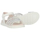 Girls Silver Sandals, 2, hi-res