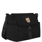 Black Teddy Bear Logo Baby Changing Bag ( 40CM ), 1, hi-res