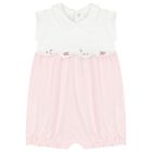 Baby Girls Pink Cotton Rompers ( 2-Pack ), 1, hi-res