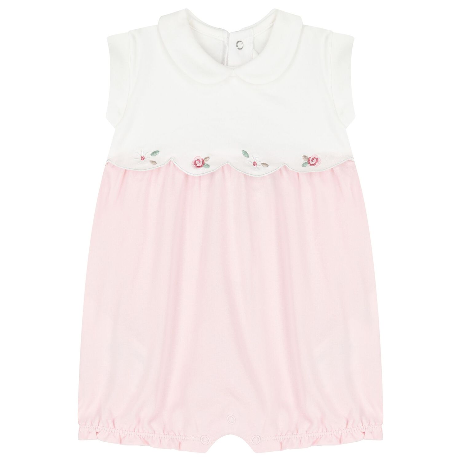 Baby Girls Pink Cotton Rompers ( 2-Pack ), 1, hi-res