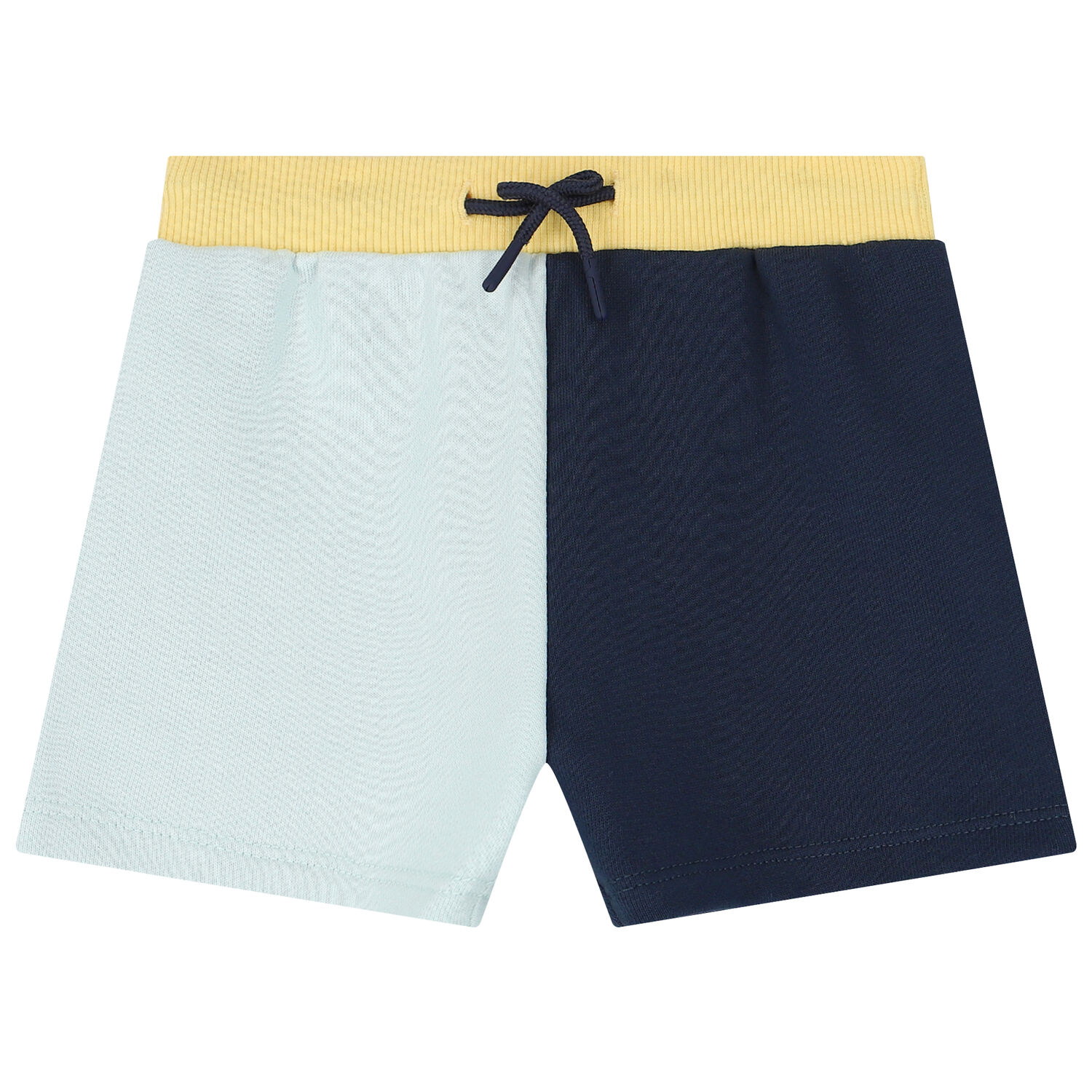 Younger Boys White & Blue Tiger Logo Shorts Set, 1, hi-res
