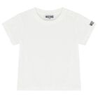 Younger White & Grey Teddy Bear Logo Dungaree Set, 2, hi-res