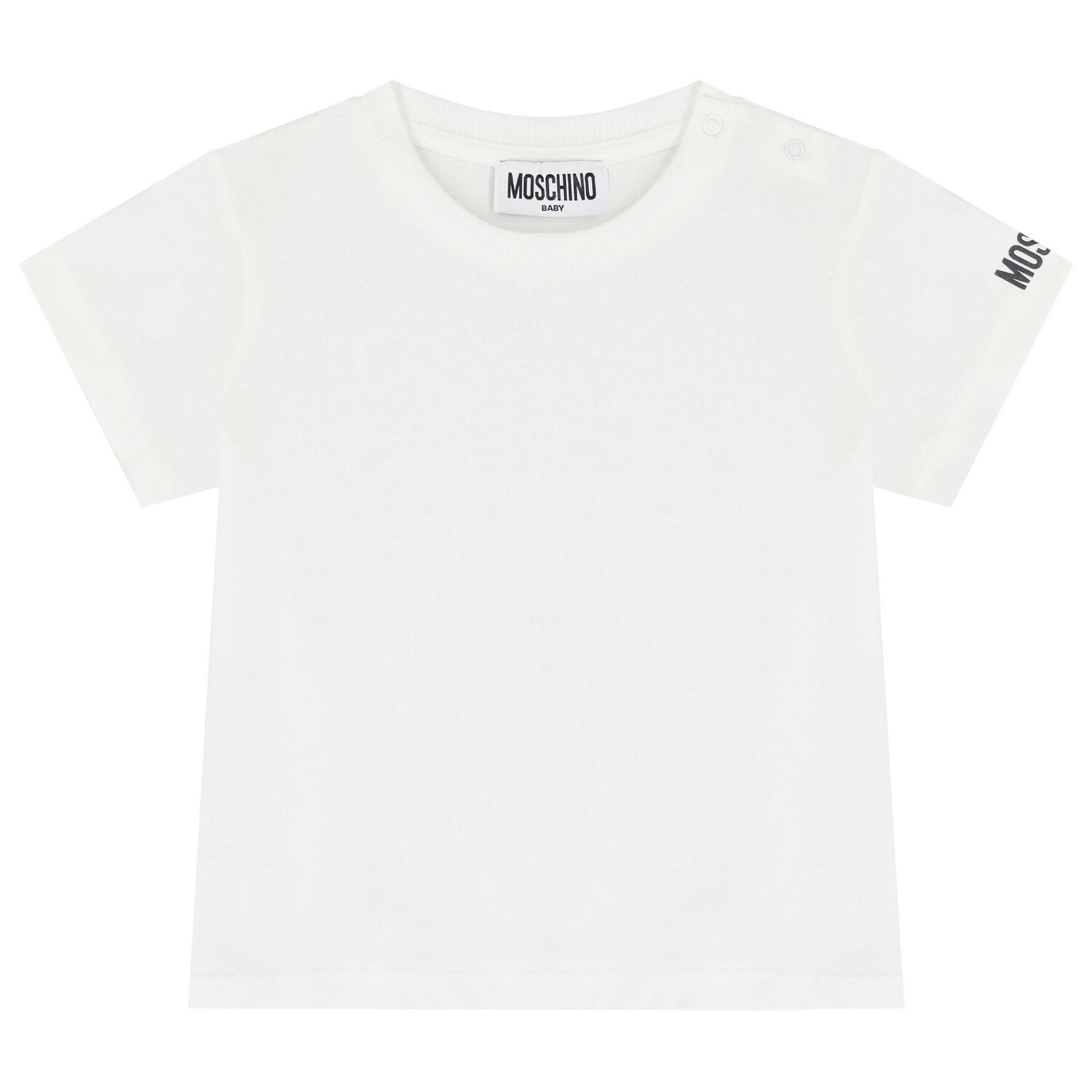 Younger White & Grey Teddy Bear Logo Dungaree Set, 2, hi-res