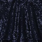 Girls Navy Blue Embellished Sequin Dress, 1, hi-res