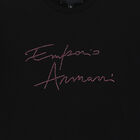 Girls Black Logo T-Shirt, 1, hi-res