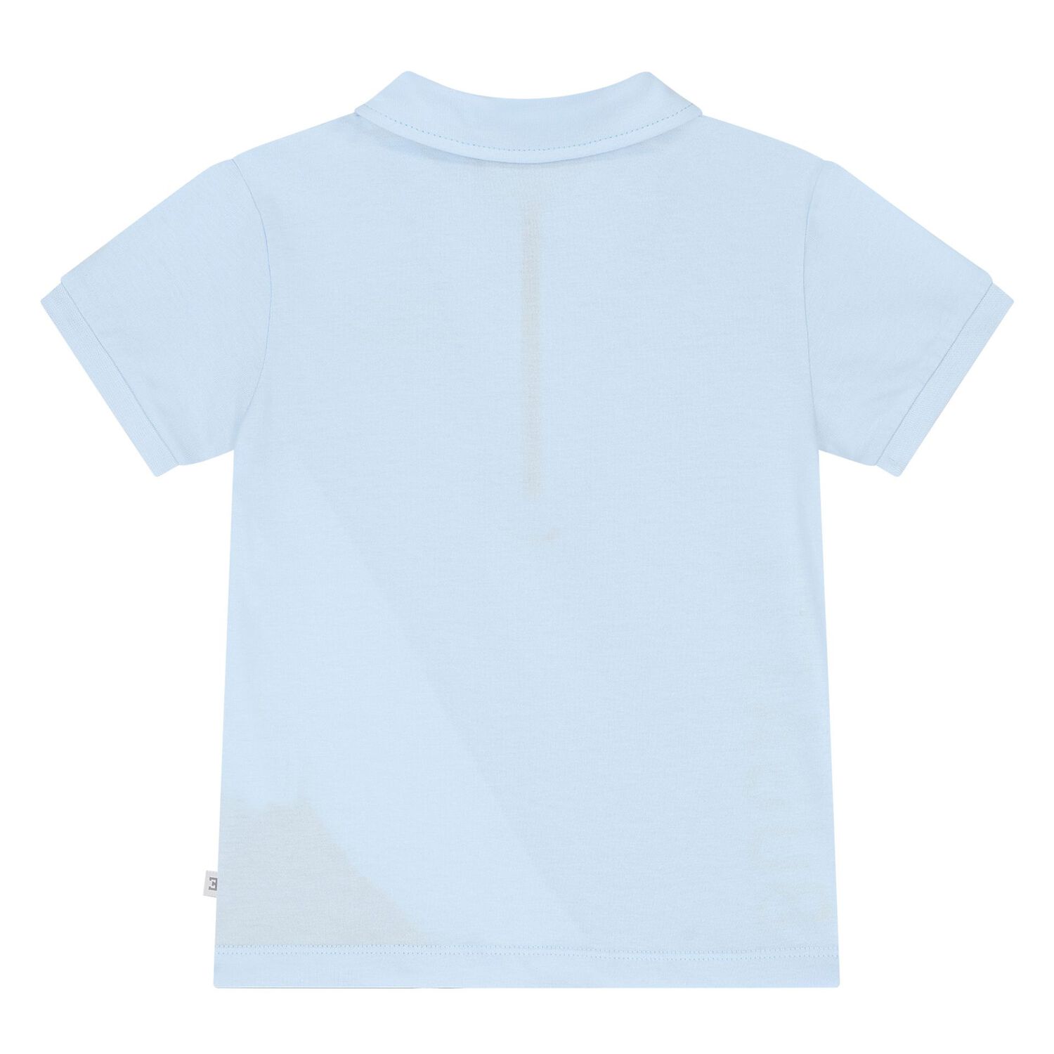 Younger Boys Blue Logo Polo Shirt, 1, hi-res