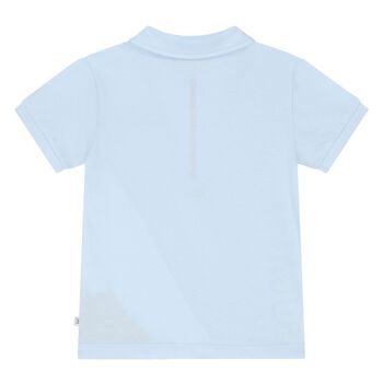 Younger Boys Blue Logo Polo Shirt