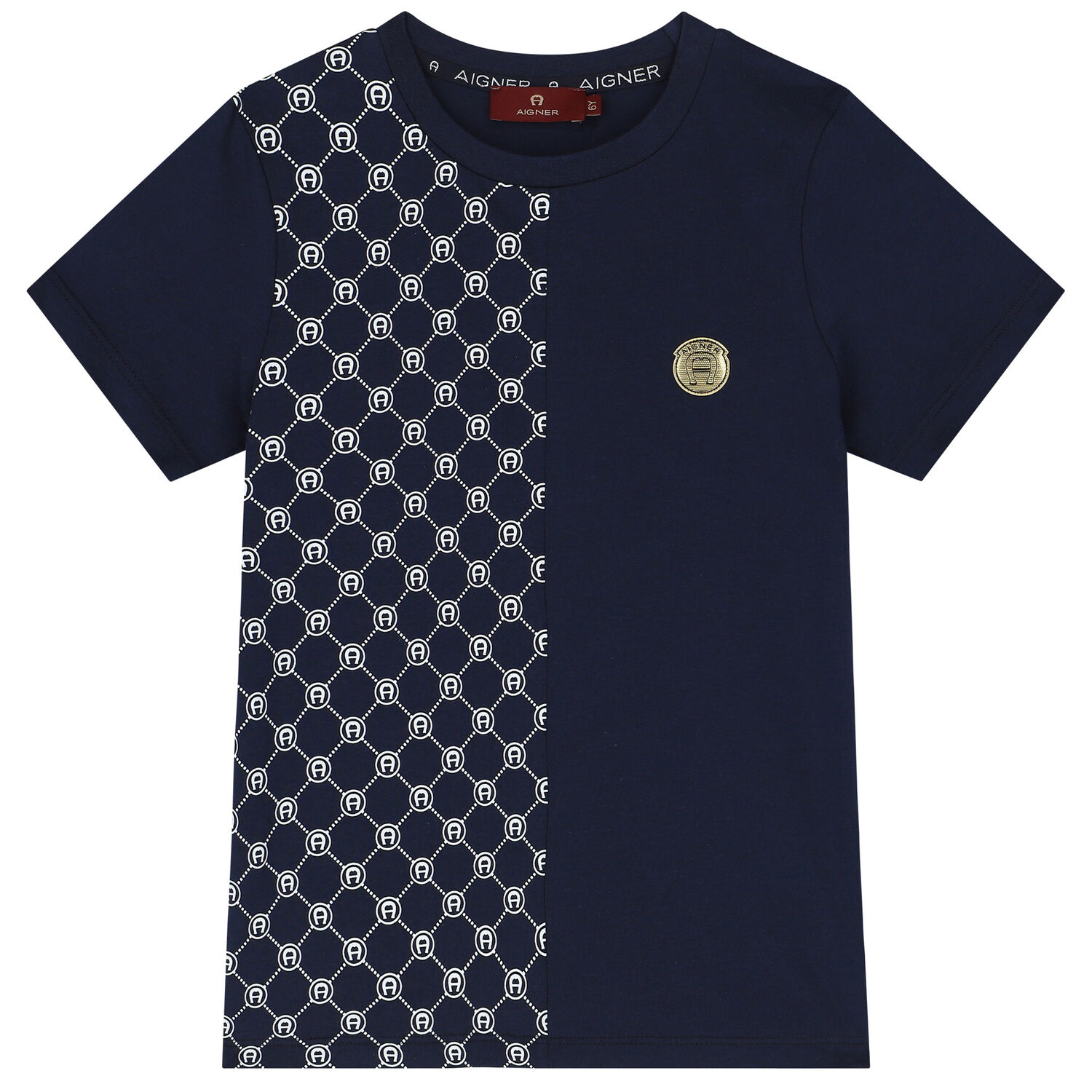 Boys Navy Blue Logo T-Shirt, 2, hi-res