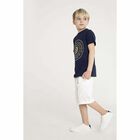 Boys White Logo Shorts, 1, hi-res