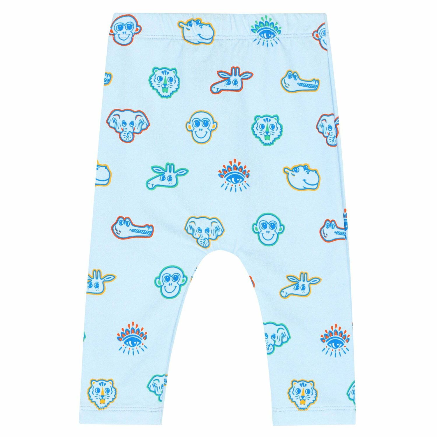 Baby Boys Blue Animal Joggers, 1, hi-res