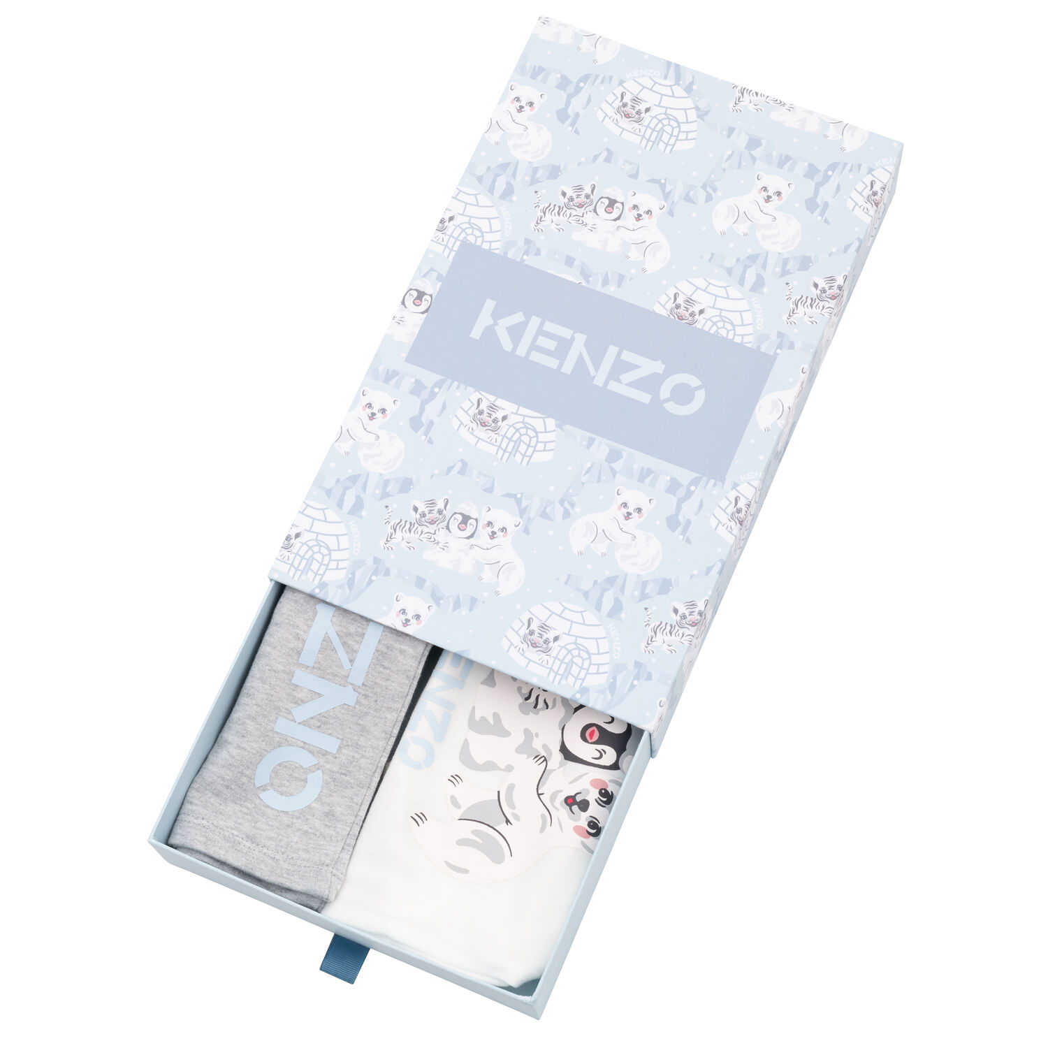 Baby Boys White & Grey Trousers Set, 1, hi-res