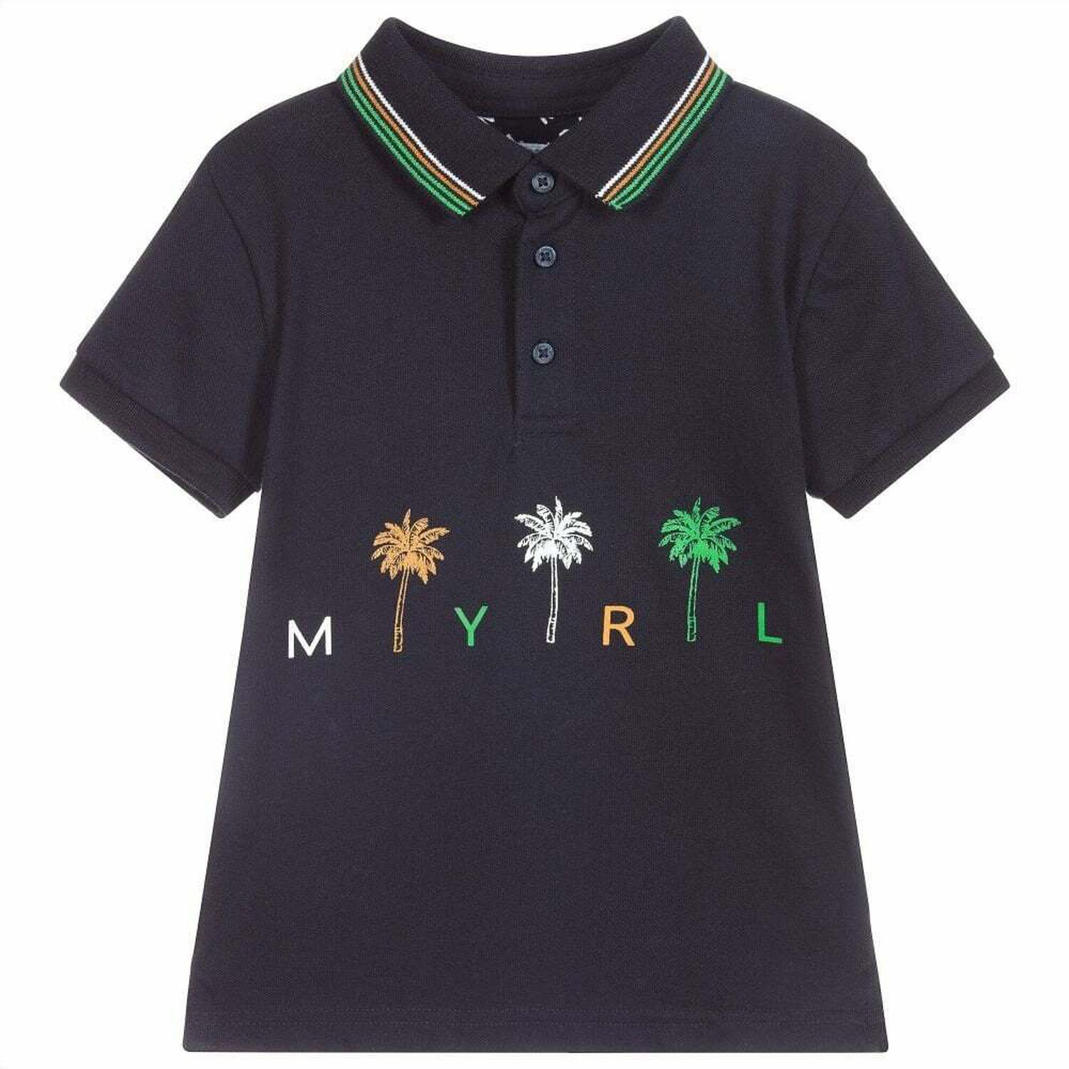Boys Navy Polo Shirt, 1, hi-res image number null