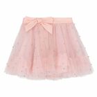 Girls Pink Embellished Tulle Skirt, 1, hi-res