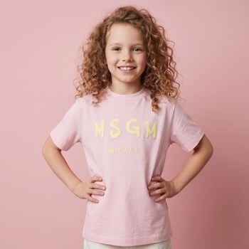 Girls Pink Logo T-Shirt