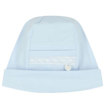 Baby Boys Blue Lace Hat