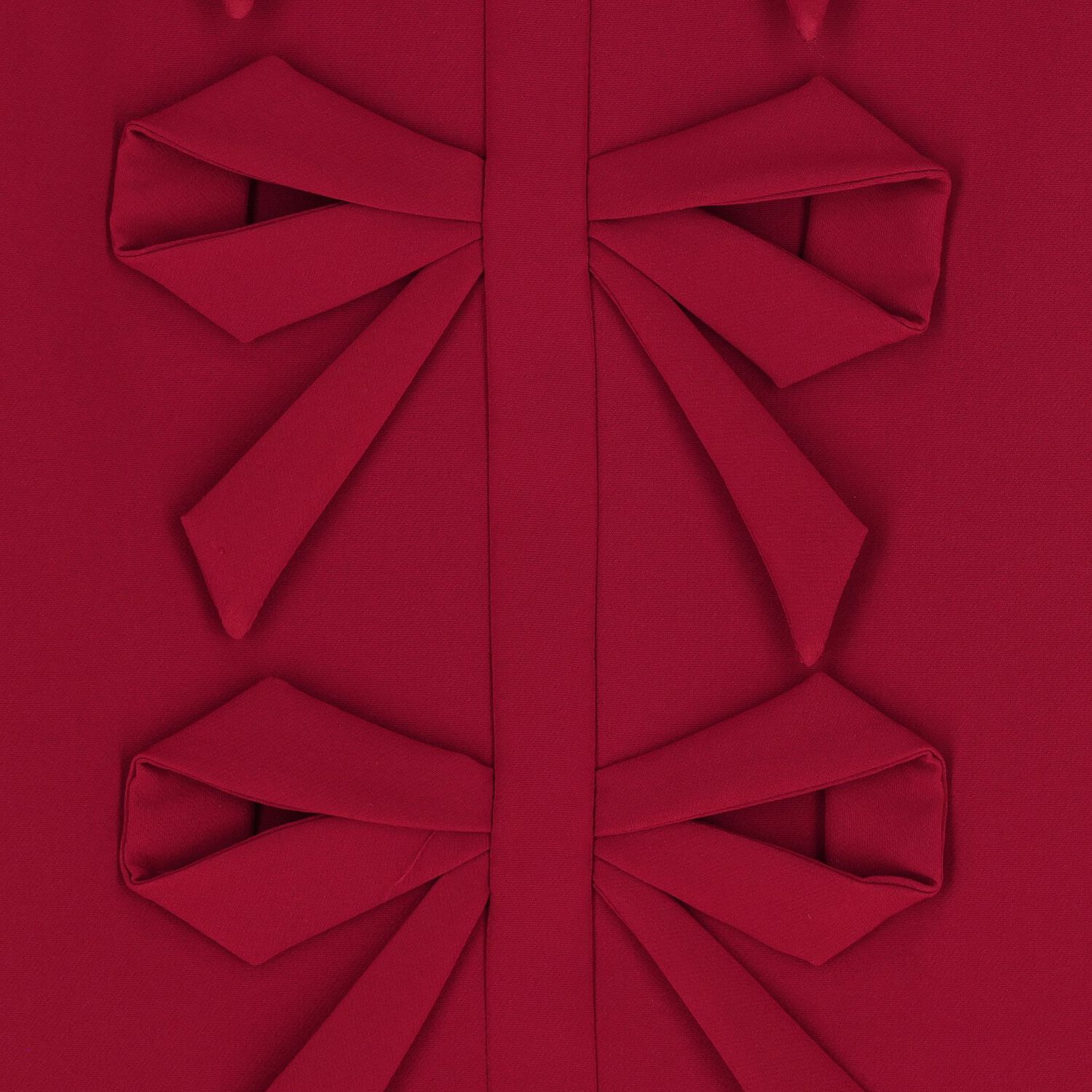 Girls Burgundy Bow Dress, 1, hi-res