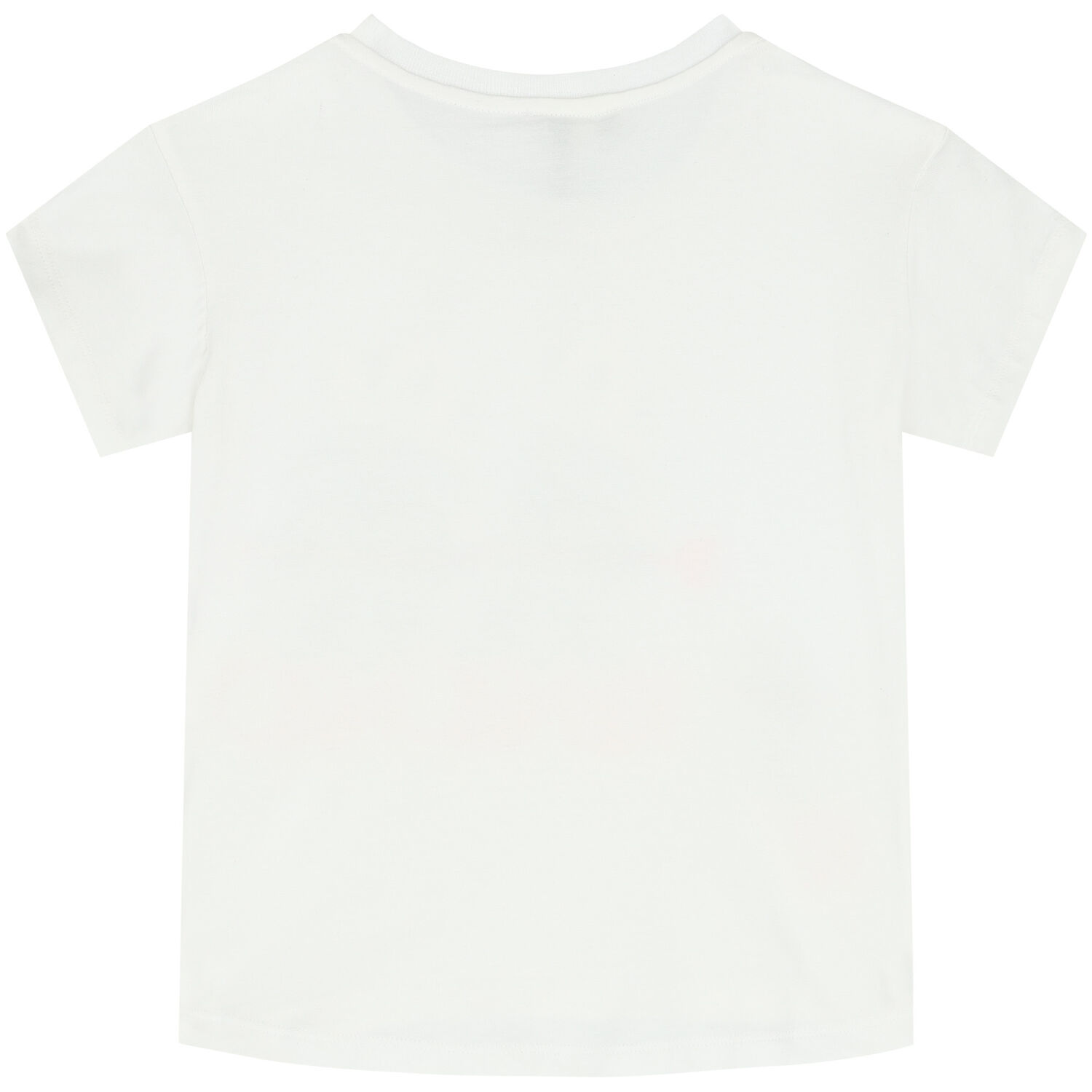 Girls White & Gold Logo T-Shirt, 1, hi-res