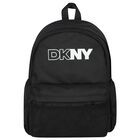 Black Logo Backpack, 1, hi-res