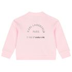 Girls Pink & White Logo Tracksuit Set, 1, hi-res