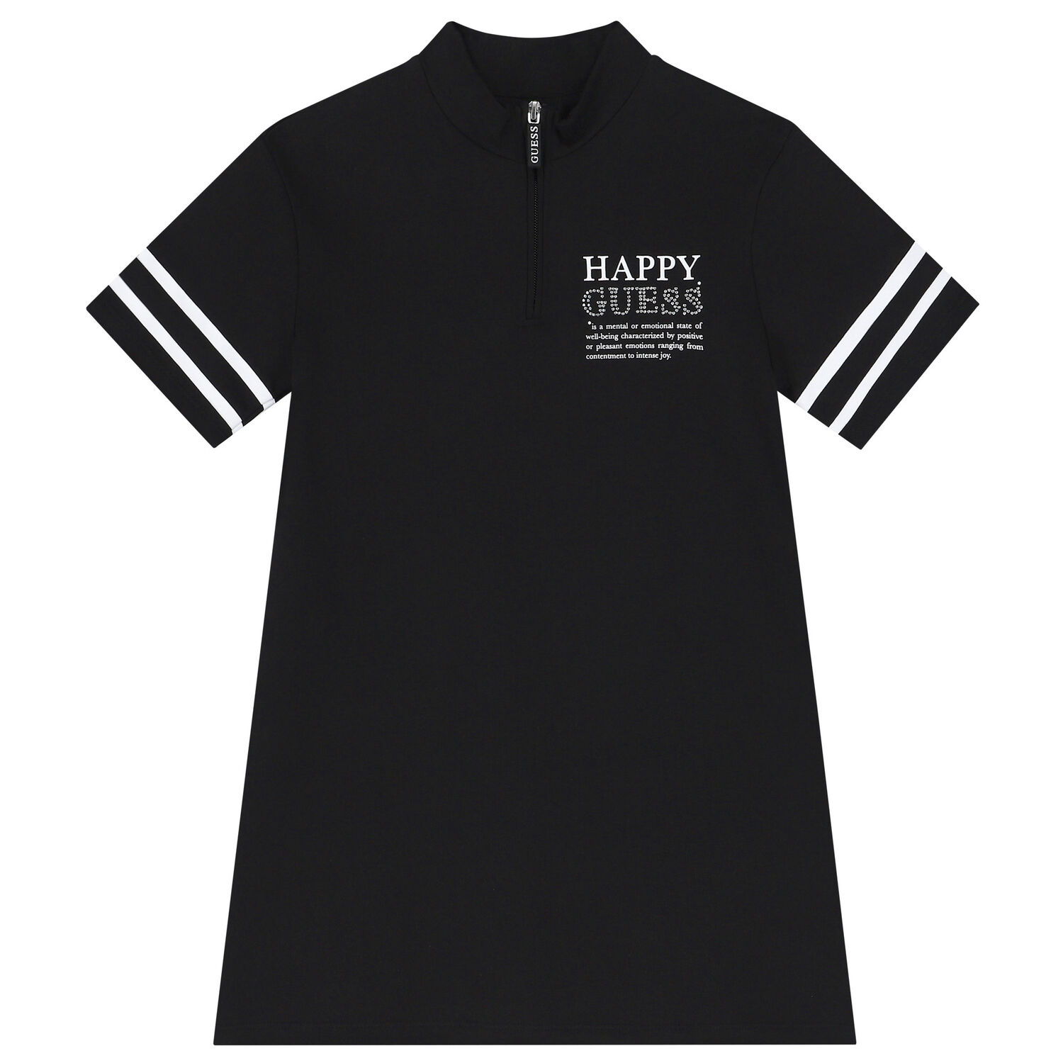 Girls Black Logo Dress, 1, hi-res image number null