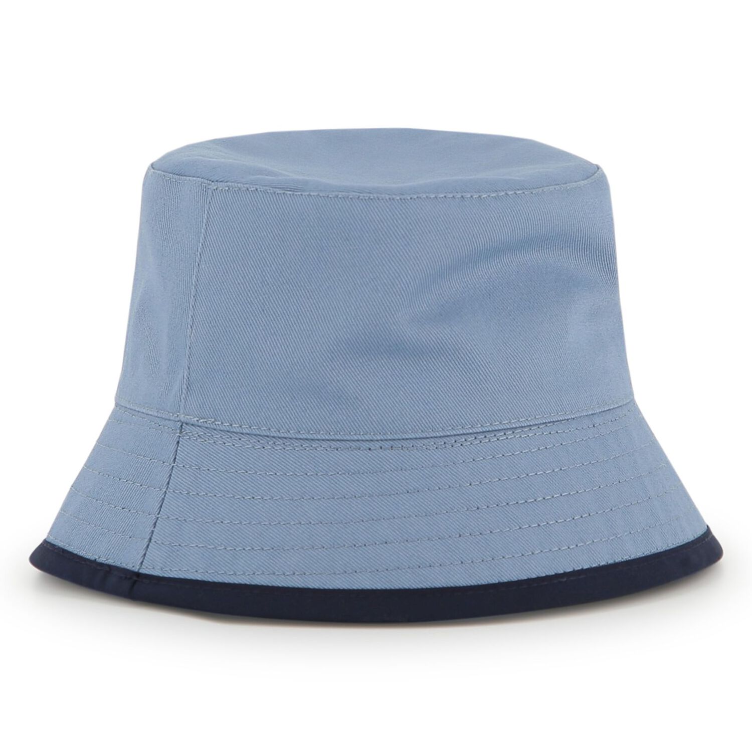 Baby Boys Blue & Navy Blue Logo Reversible Hat, 1, hi-res