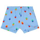 Baby Boys Red & Blue Shorts Set, 1, hi-res