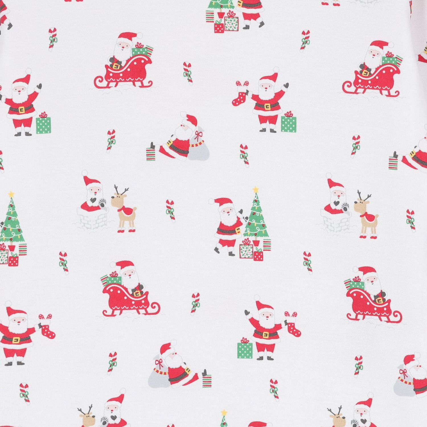 White & Red Christmas Pyjamas, 1, hi-res image number null