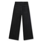 Girls Black Logo Denim Jeans, 1, hi-res