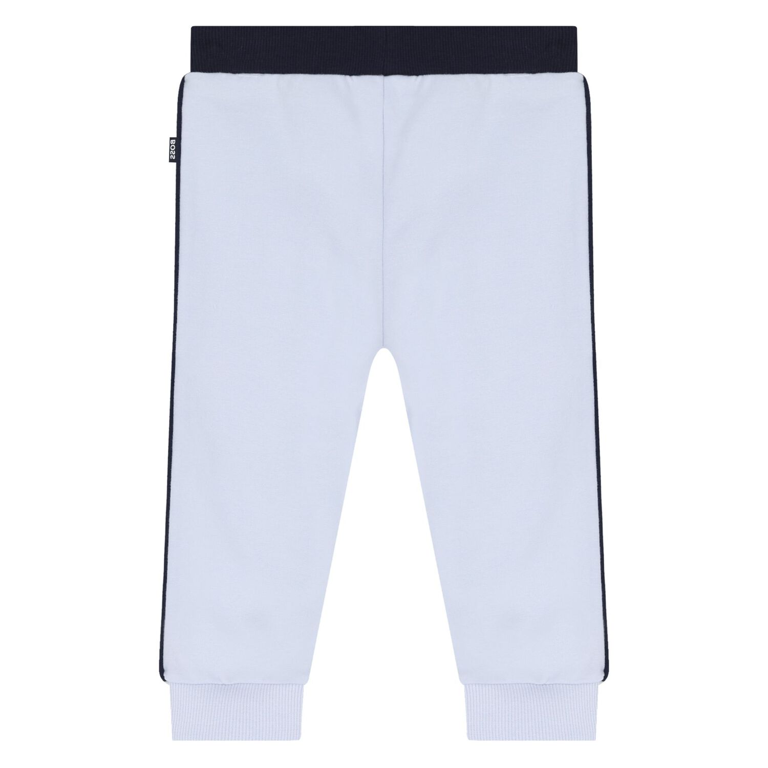 Baby Boys Blue & White Logo Tracksuit Set, 1, hi-res