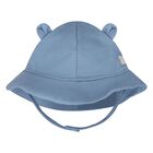 Baby Boys Blue & White Bear Romper & Hat Set, 1, hi-res