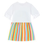 Girls White Jelly Fish Dress, 1, hi-res