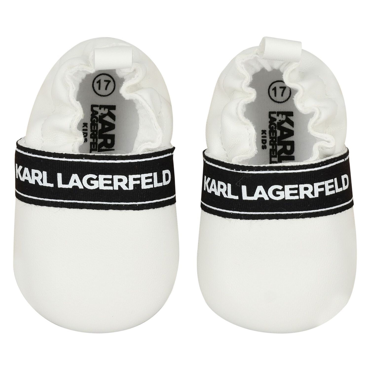 White Logo Baby Pre Walker Shoes, 1, hi-res image number null