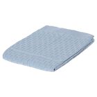 Baby Boys Blue Cable Knit Blanket, 3, hi-res