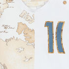 Younger Boys White & Beige T-Shirt, 1, hi-res