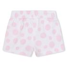 Younger Girls Pink Logo Bag Shorts Set, 1, hi-res
