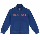 Boys Blue Logo Zip Up Top, 1, hi-res