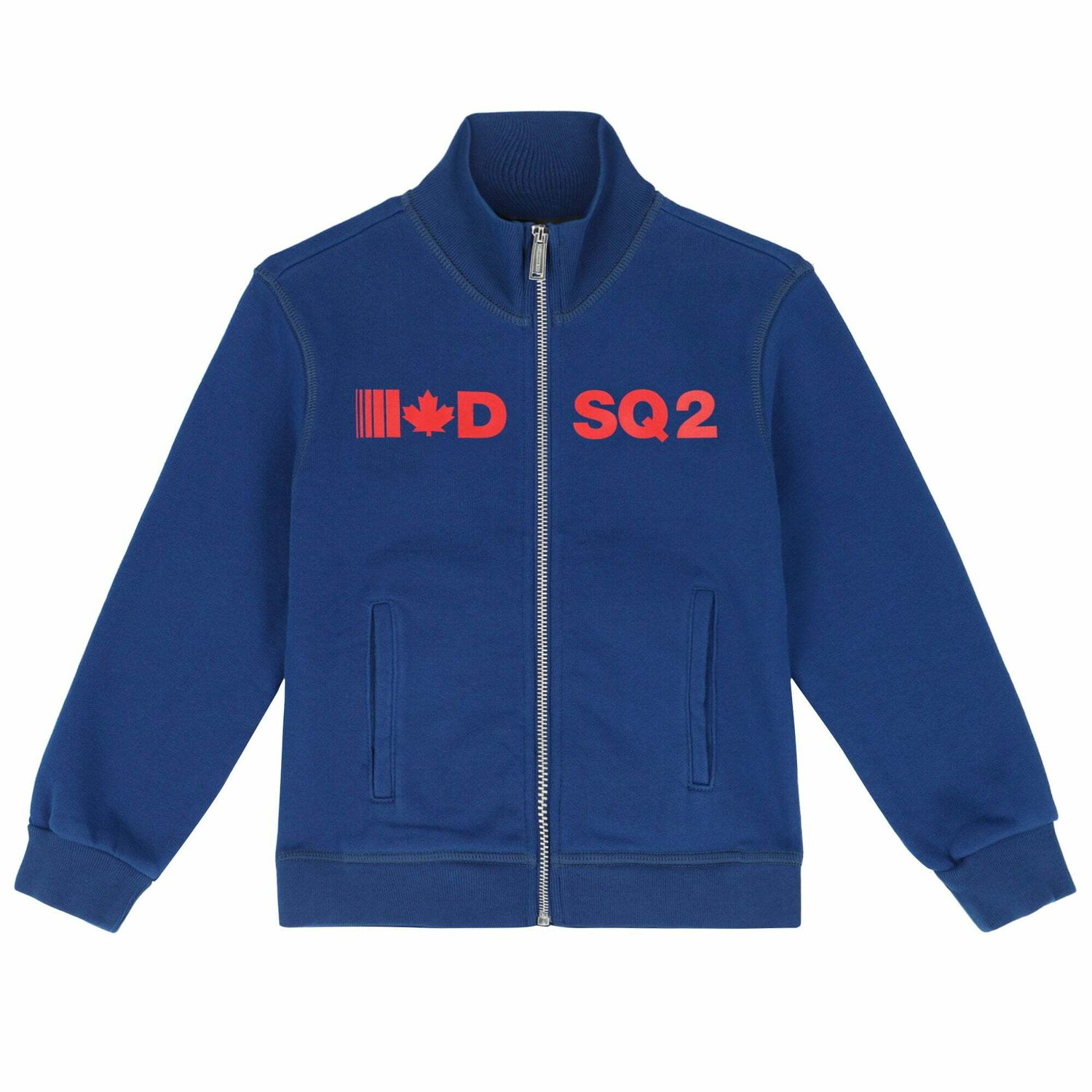 Boys Blue Logo Zip Up Top, 1, hi-res image number null