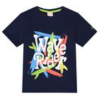Boys Navy Blue T-Shirt, 1, hi-res