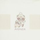 Ivory & Beige Teddy Bear Logo Baby Nest, 1, hi-res
