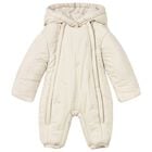 Ivory Embroidered Baby Snowsuit, 1, hi-res