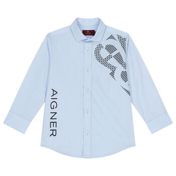 Boys Blue Logo Shirt