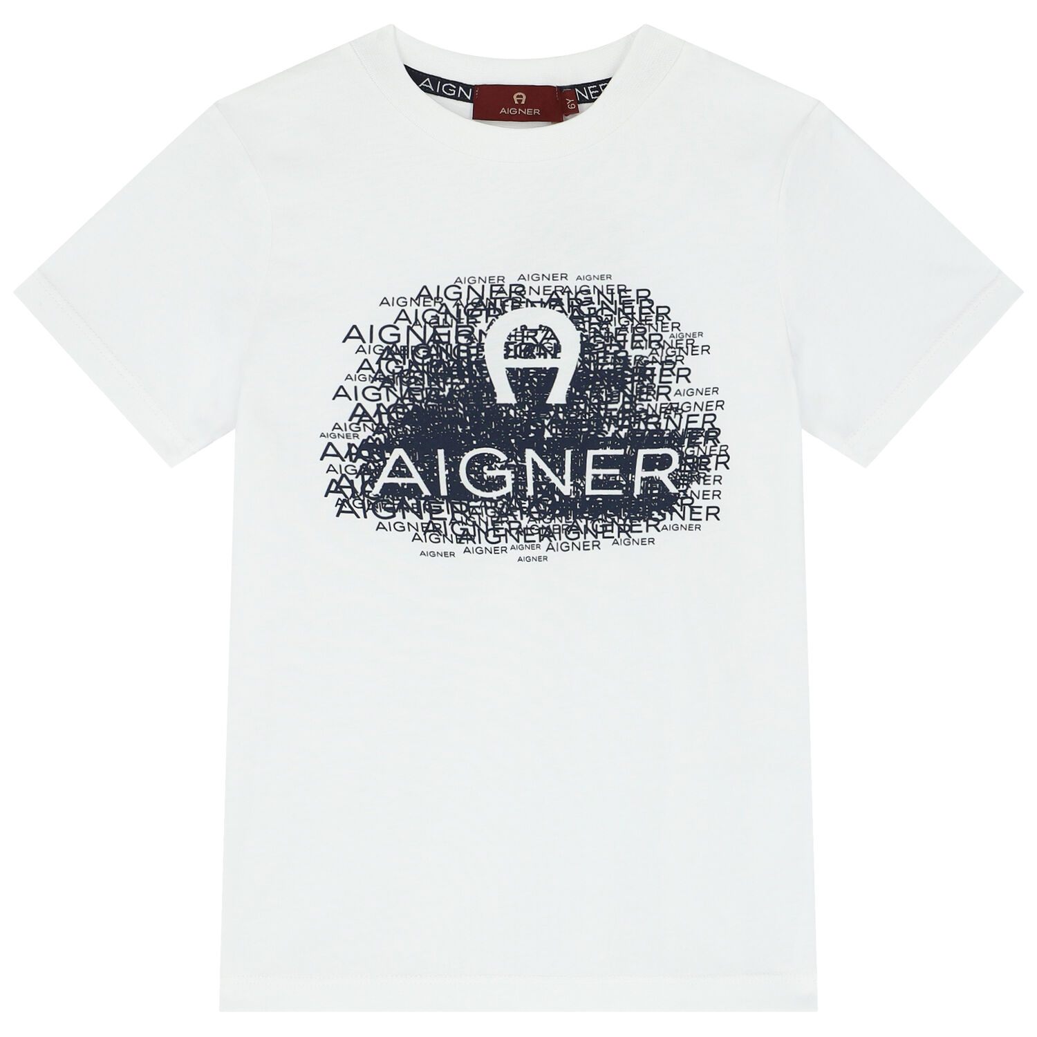 Boys White Logo T-Shirt, 1, hi-res