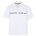 Boys White Logo Polo Shirt, 2, hi-res